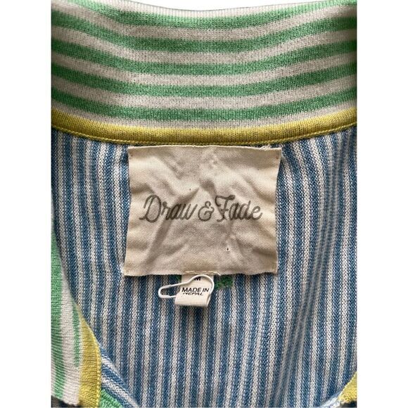 Draw and Fade Julia Polo – Blue Striped – Women’s Golf Shirt - Picture 3 of 5